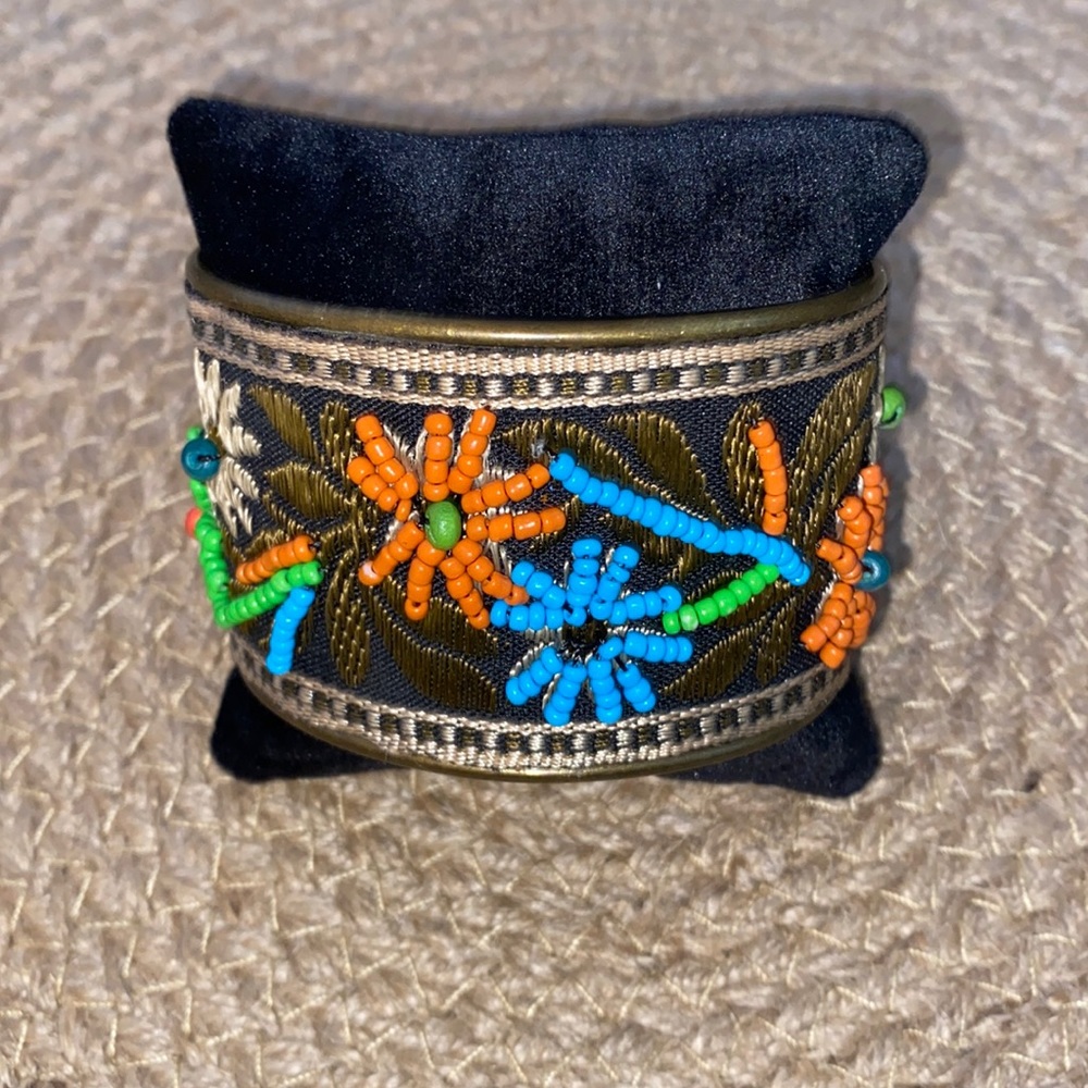 Beautiful Handmade Beaded Cuff Bracelet